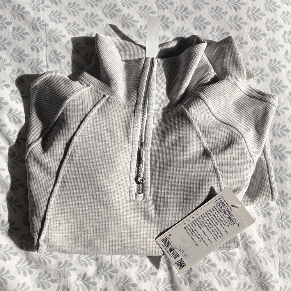 lululemon athletica Gray Quarter-Zip Sweatshirt